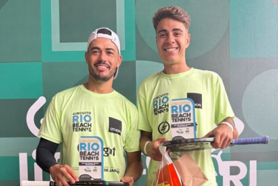 Dupla é campeã de etapa do Rio Beach Tennis