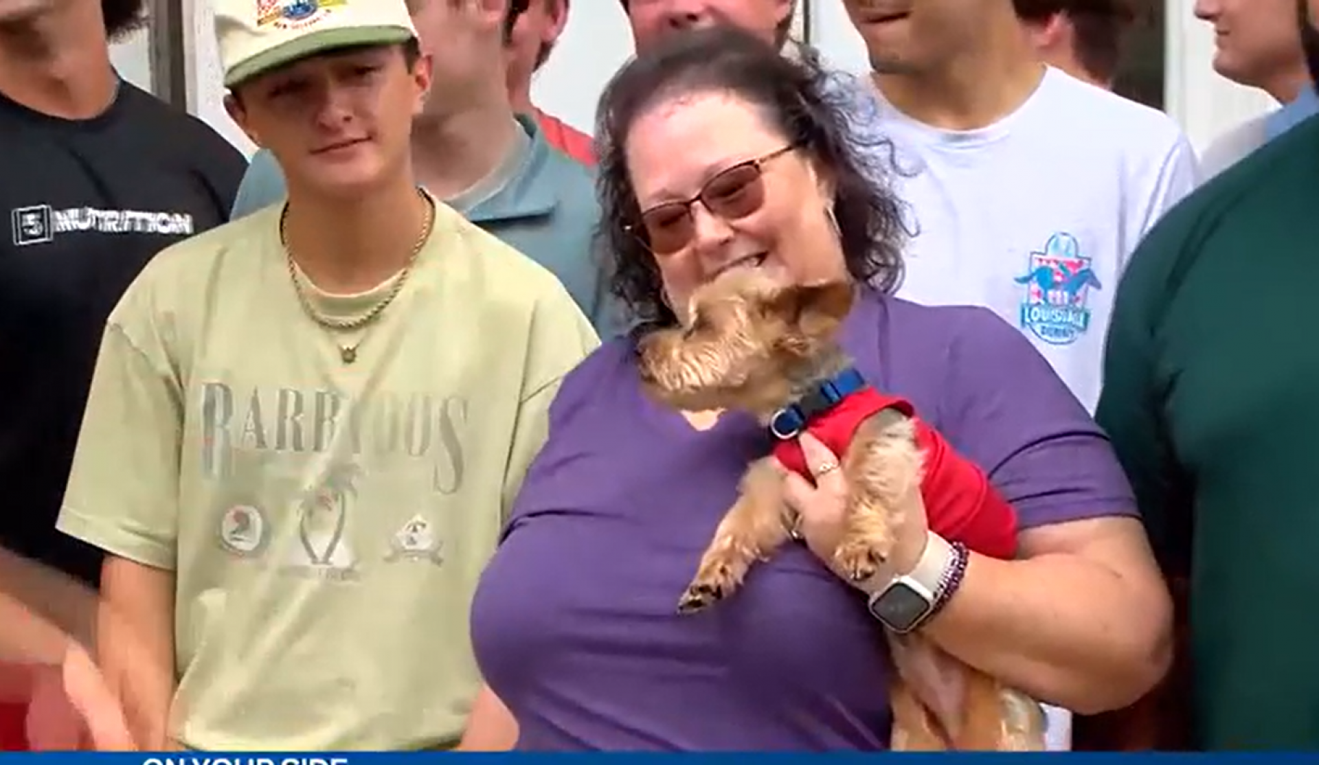 Mulher reencontrou animal de estima&ccedil;&atilde;o no Mississippi ap&oacute;s ele ficar cinco anos desaparecido  - Reprodu&ccedil;&atilde;o/WDAM 7