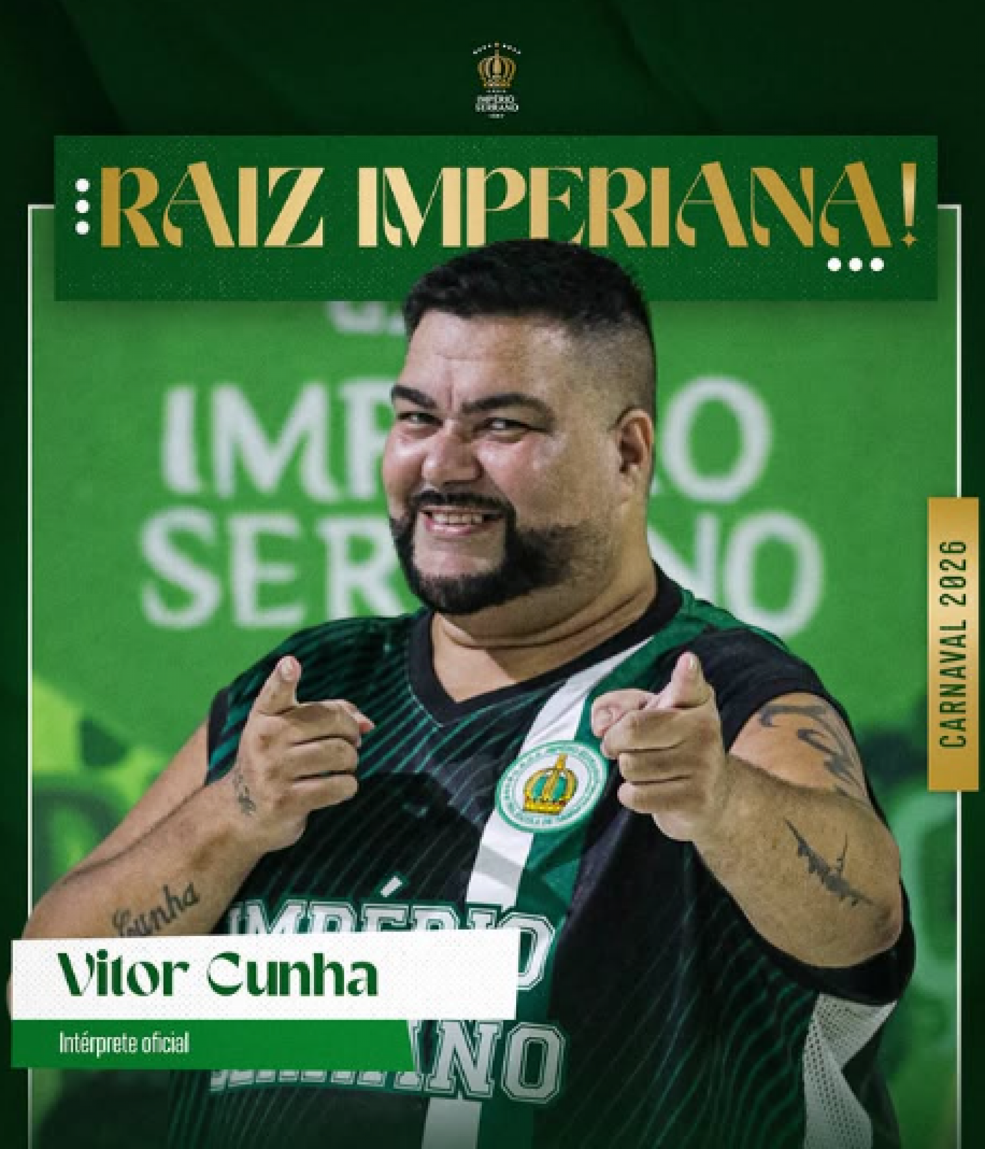 Império Serrano anuncia Vitor Cunha como novo intérprete - Reprodução / Instagram