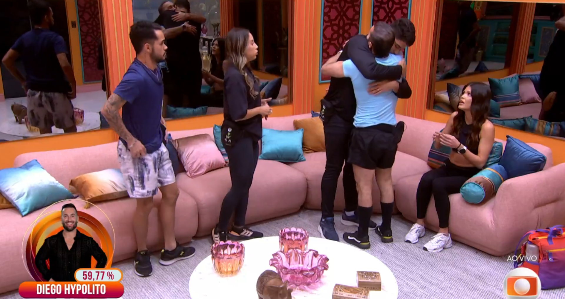BBB 25: Diego Hypolito é eliminado com 59,77% dos votos - Reprodução de vídeo / X