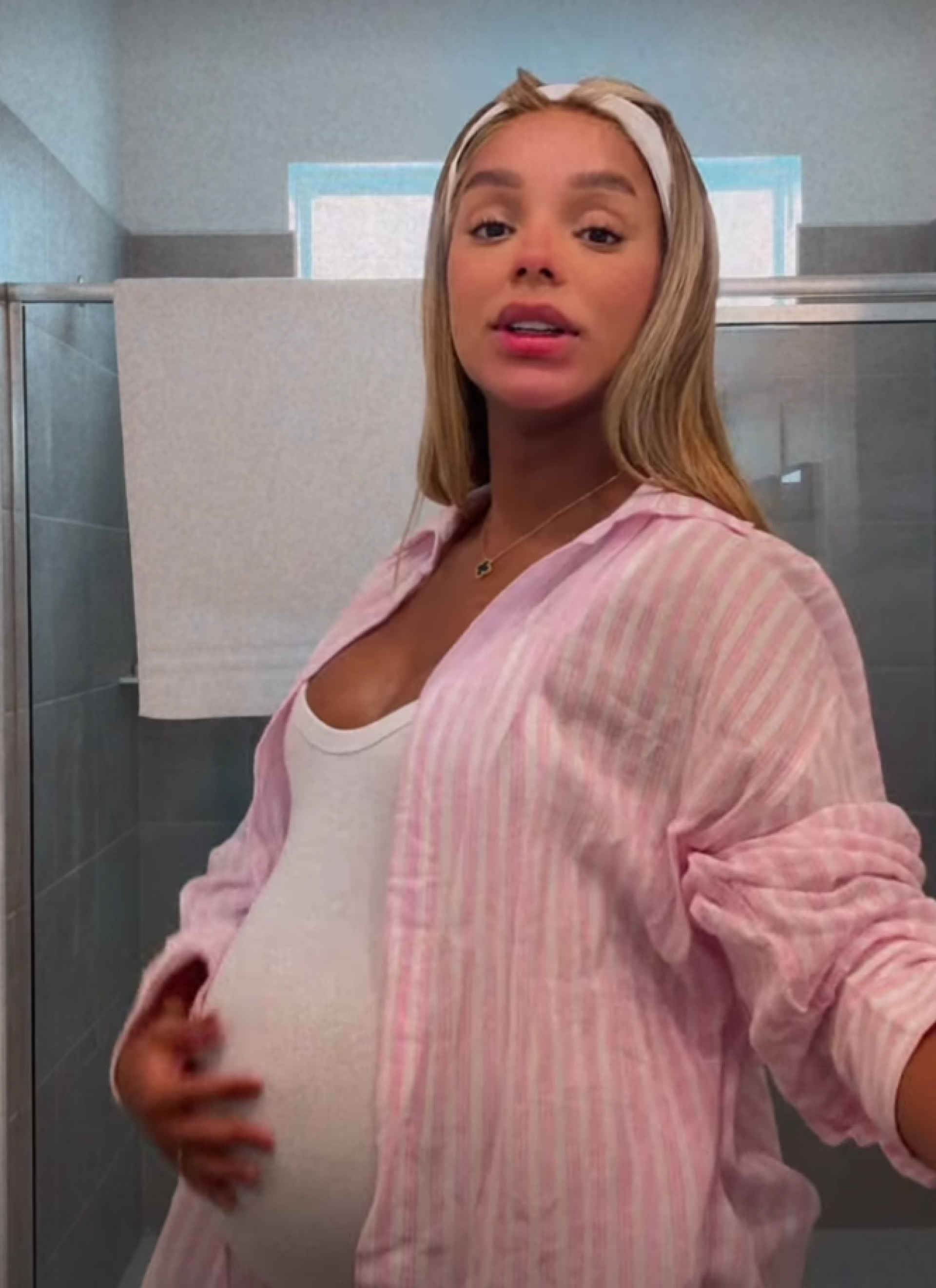 Brunna Gonçalves mostra barriga de 7 meses  - reprodução Instagram