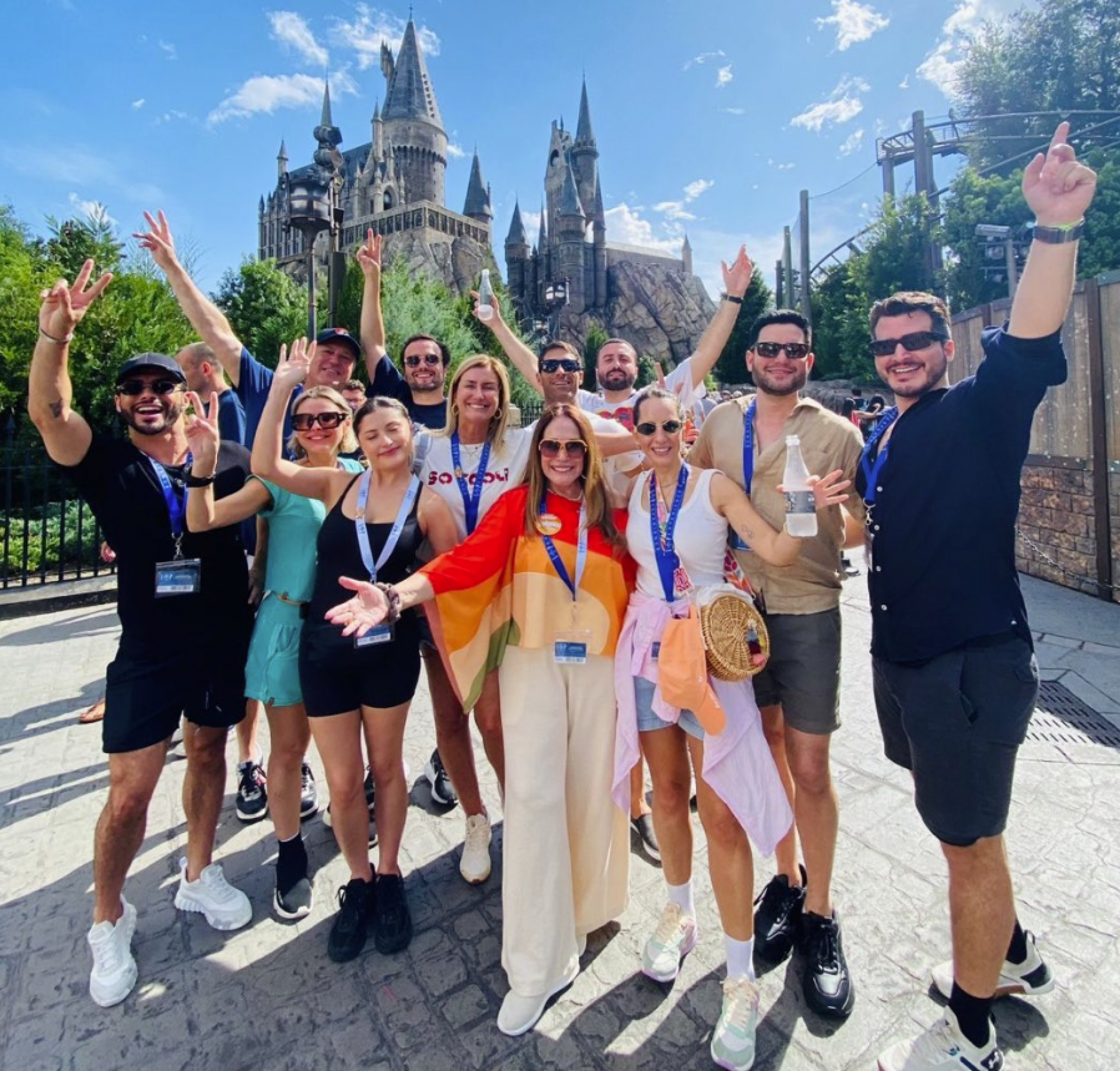 Susana Vieira com a família na Disney - reprodução Instagram