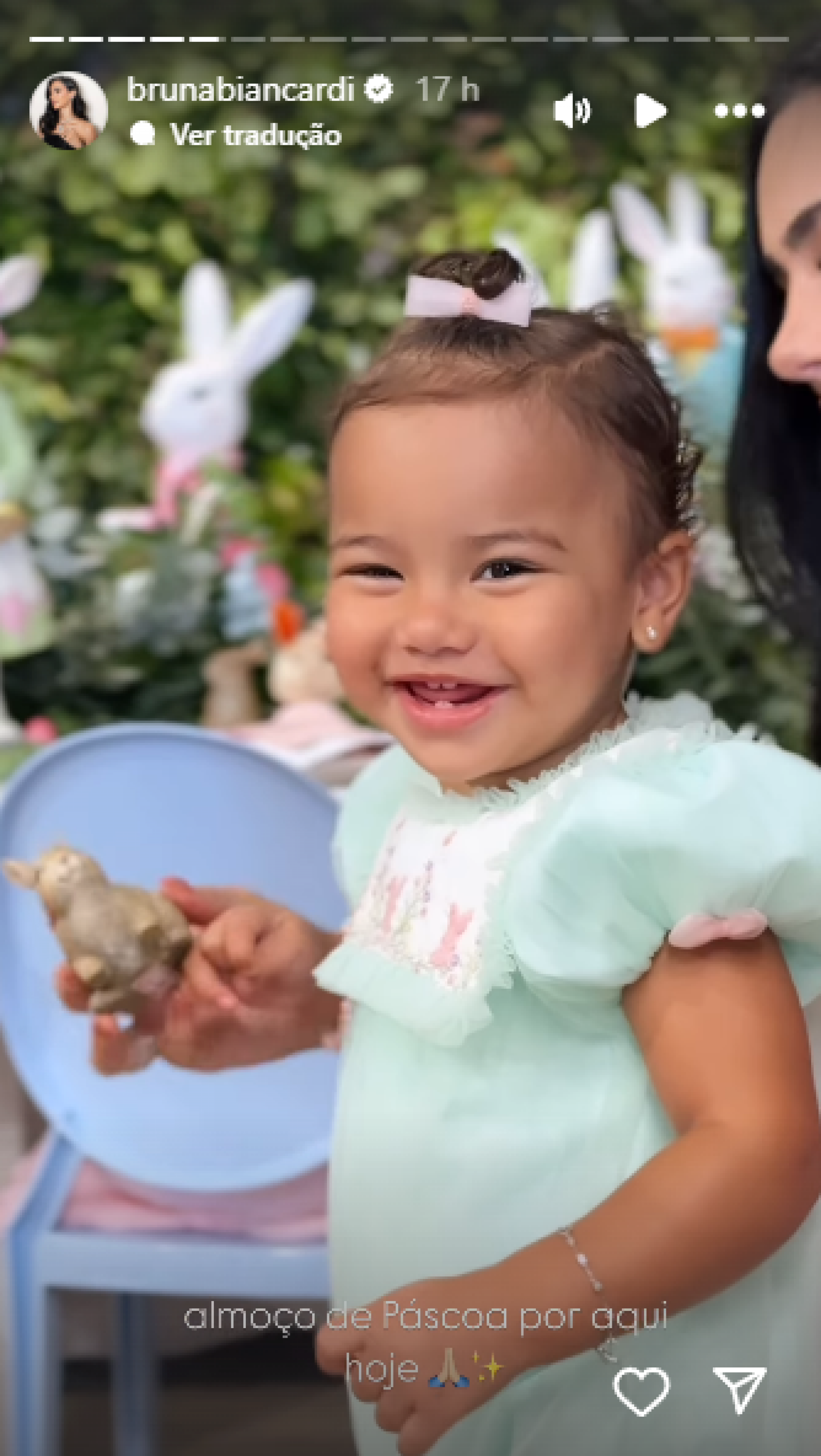 Filha de Neymar Jr. e Bruna Biancardi, Mavie - Reprodução de vídeo / Instagram