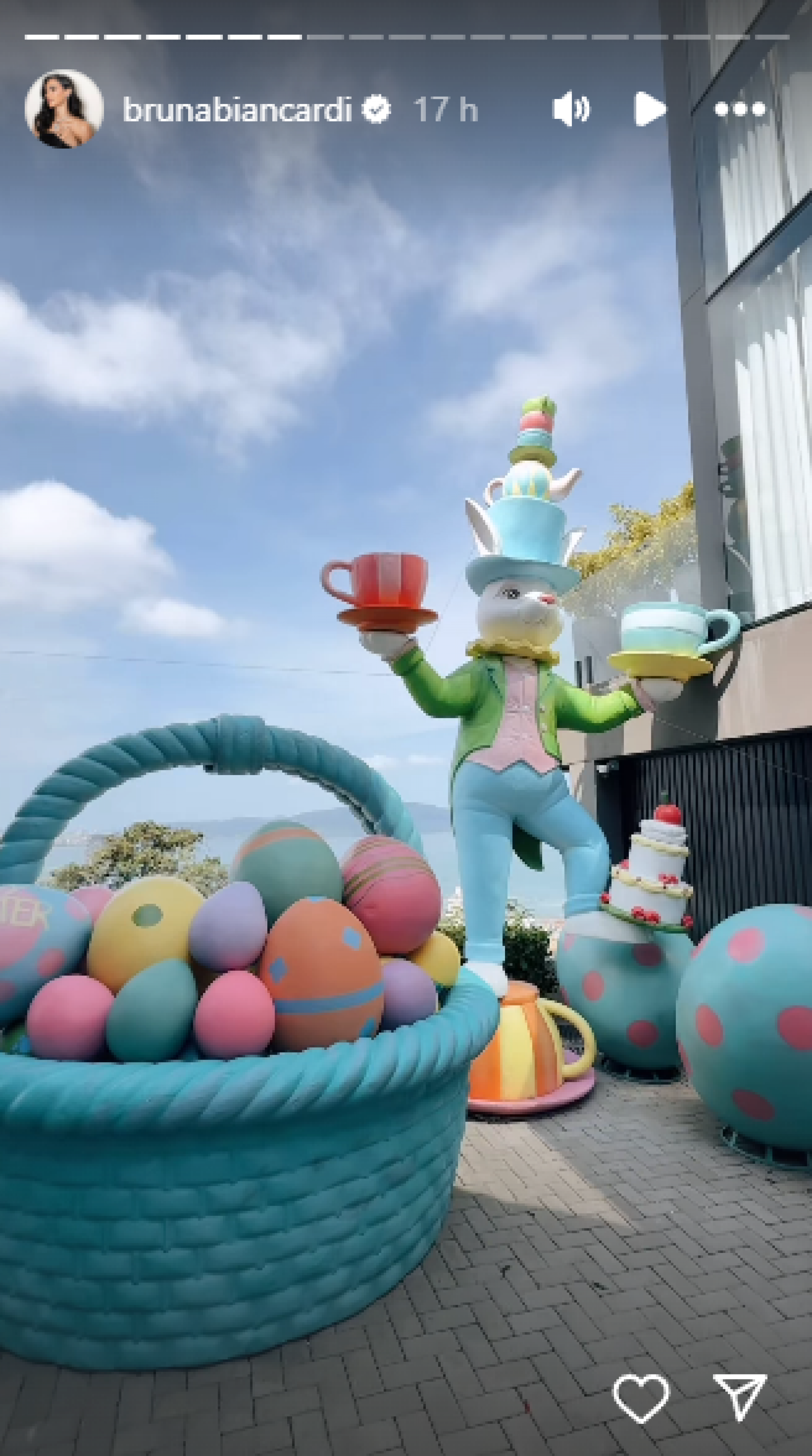 Grávida de Neymar, Bruna Biancardi mostra decoração da festa de Páscoa - Reprodução de vídeo / Instagram