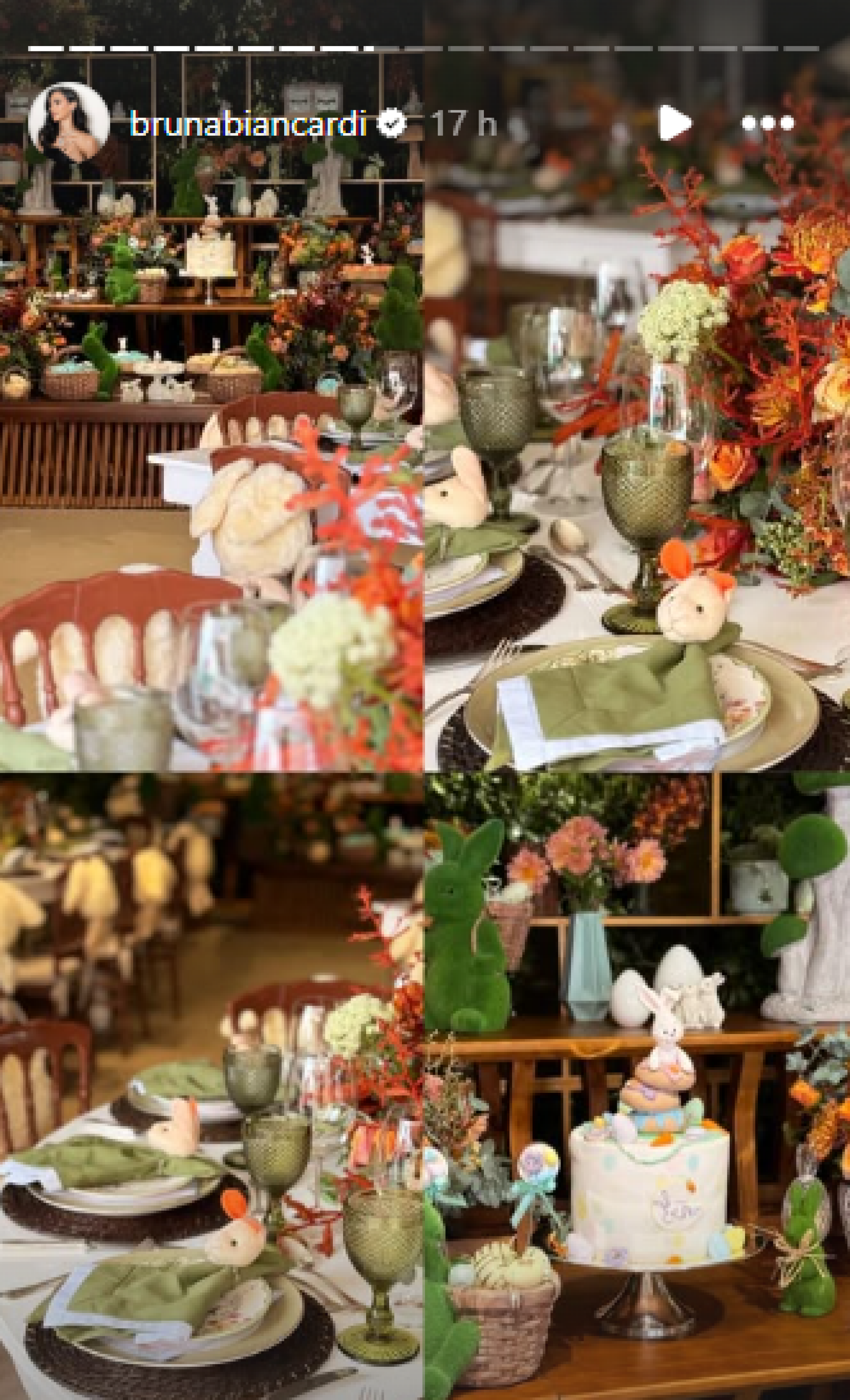 Grávida de Neymar, Bruna Biancardi mostra decoração da festa de Páscoa - Reprodução / Instagram