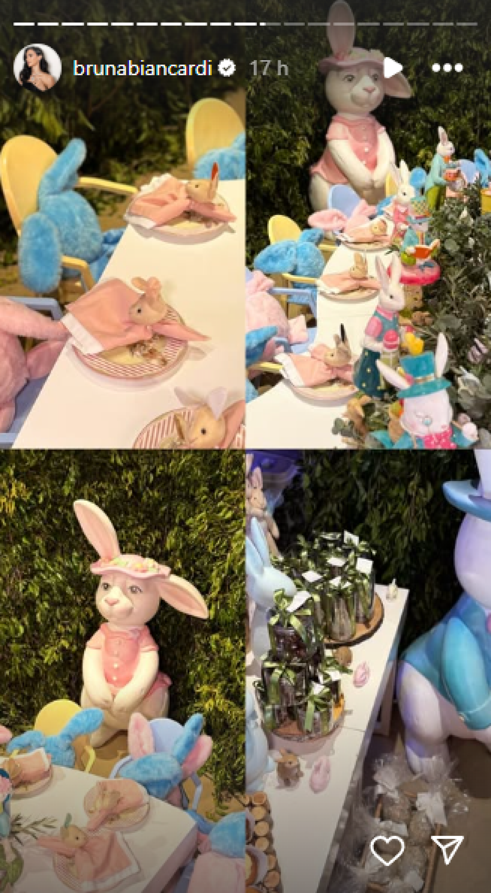 Grávida de Neymar, Bruna Biancardi mostra decoração da festa de Páscoa - Reprodução / Instagram