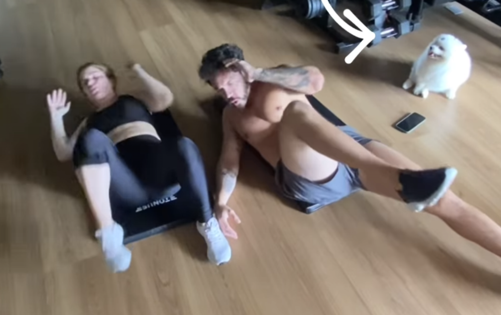 Eliezer compartilha treino ao lado de Viih Tube   - reprodução Instagram