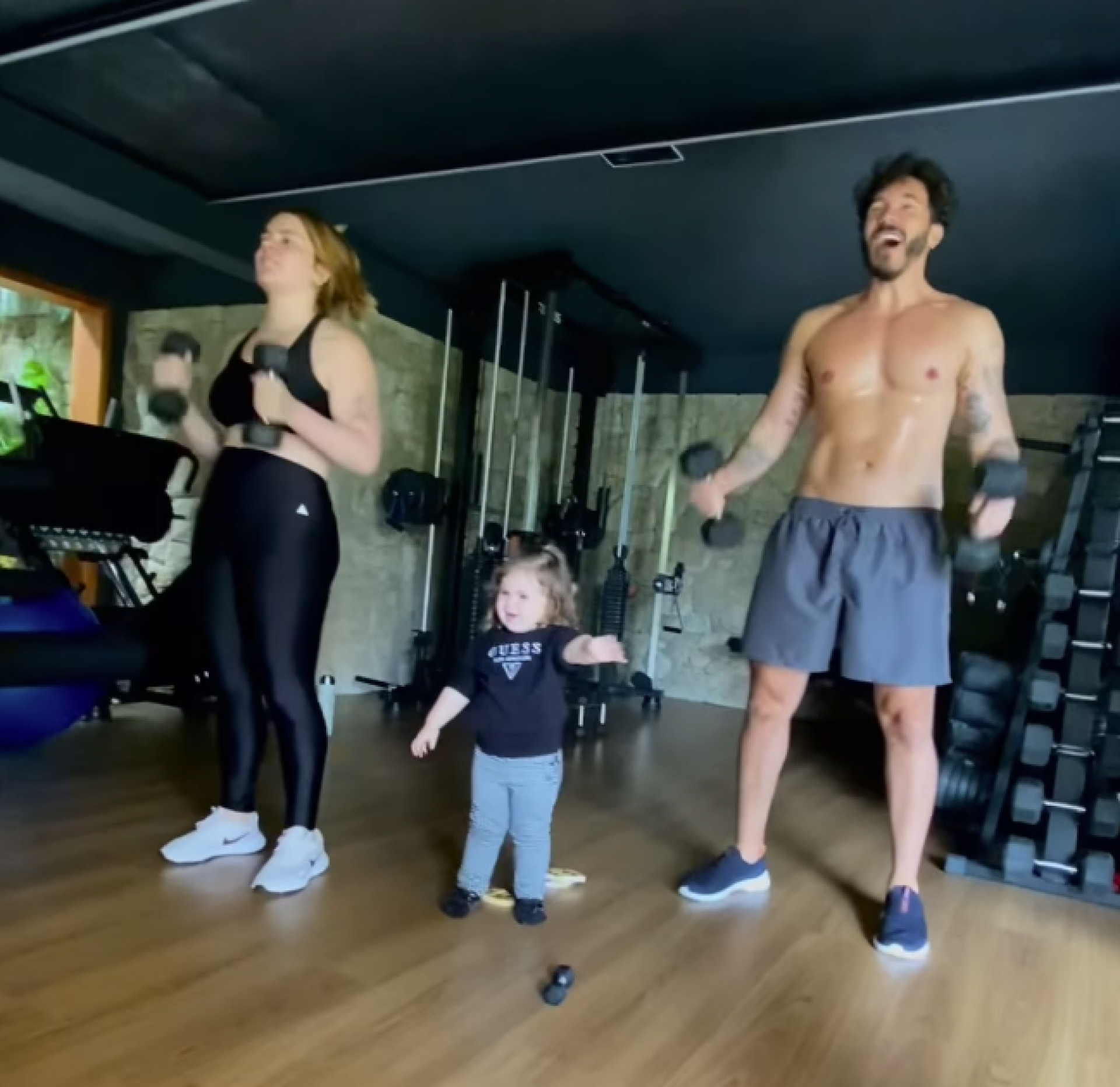 Eliezer compartilha treino ao lado de Viih Tube   - reprodução Instagram