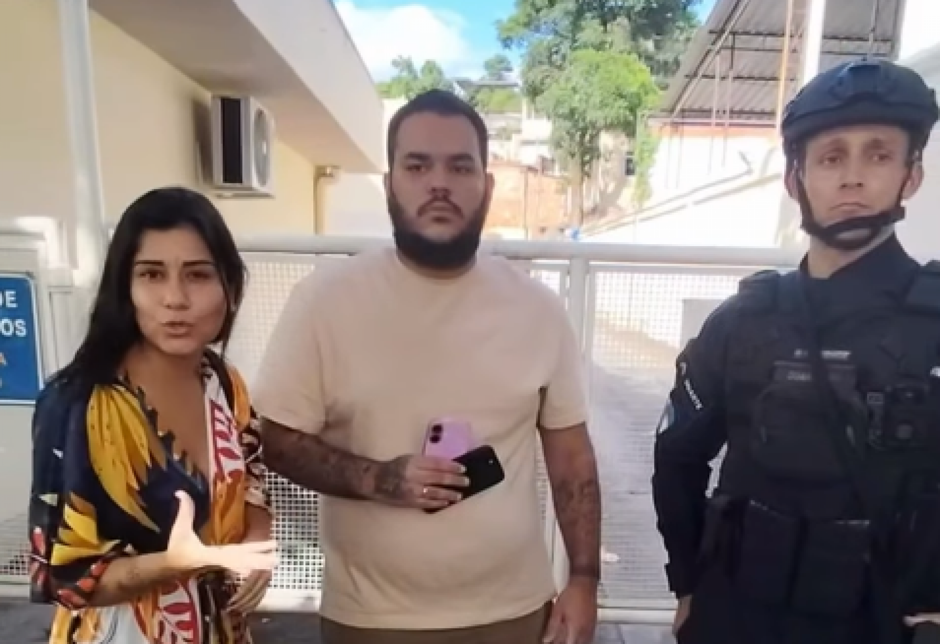 Os donos dos aparelhos recuperados agradeceram o trabalho dos policiais militares - Divulgação / 39º BPM