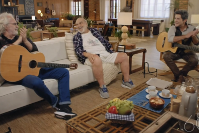 Lima Duarte recita música de Rolando Boldrin e emociona Daniel no 'Viver Sertanejo'