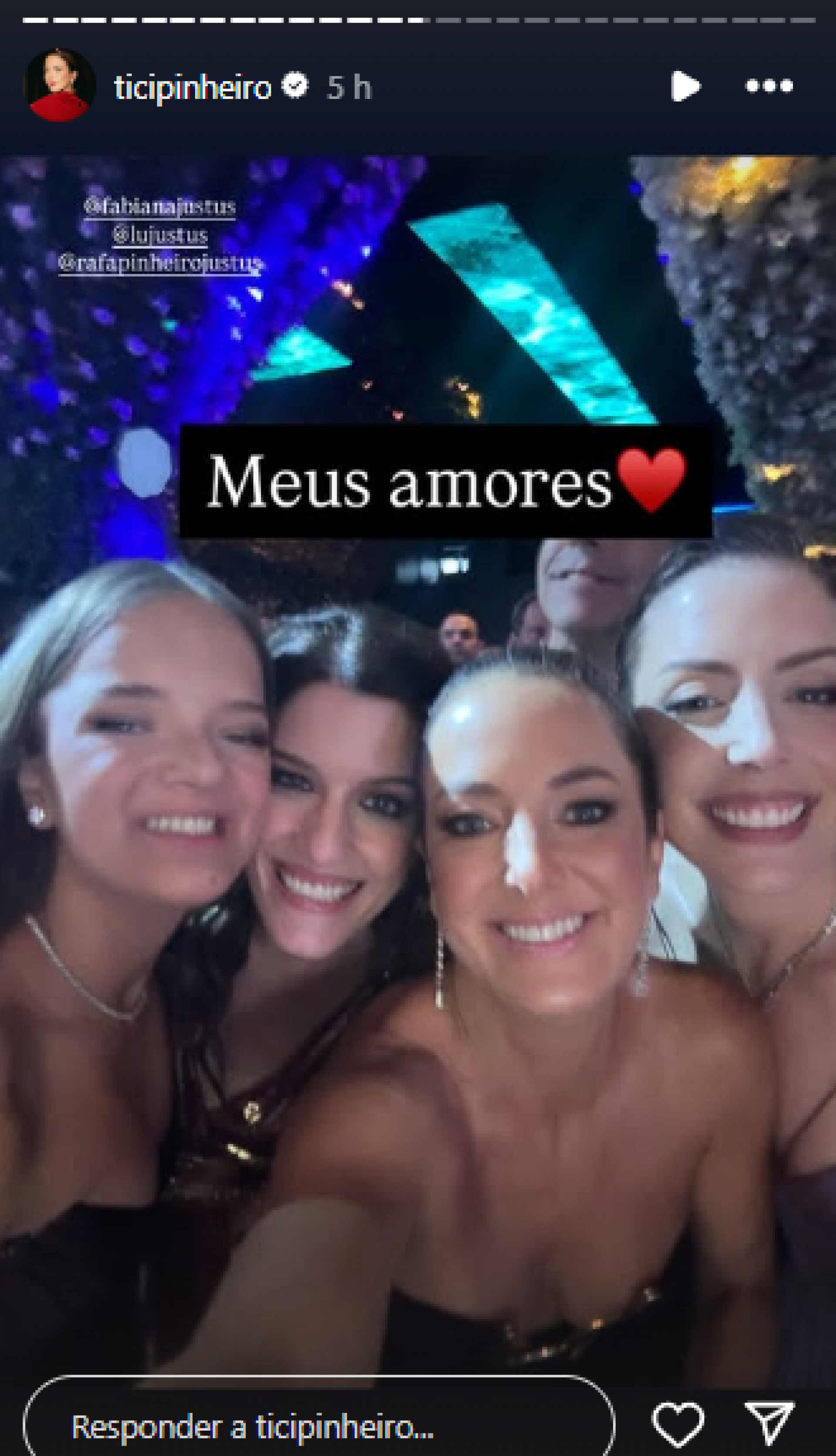 Rafaella Justus, Luiza Justus, Ticiane Pinheiro e Fabiana Justus - Reprodução / Instagram
