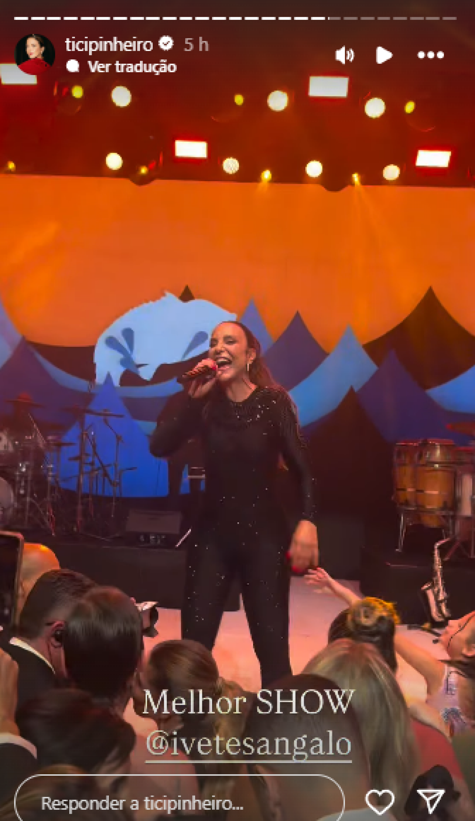 Ivete Sangalo faz show em renovação de votos de Ana Paula Siebert e Roberto Justus - Reprodução de vídeo / Instagram