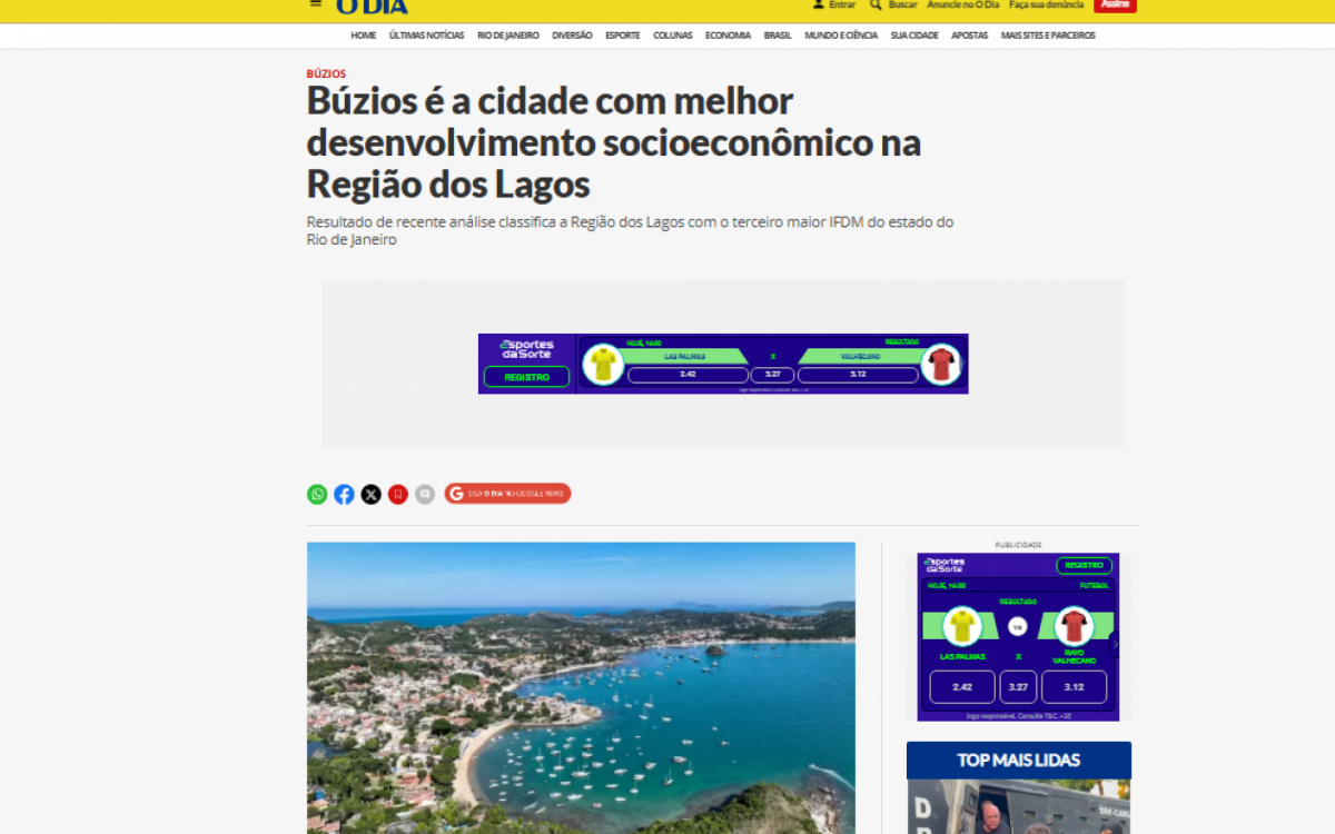 Matéria completa no O Dia