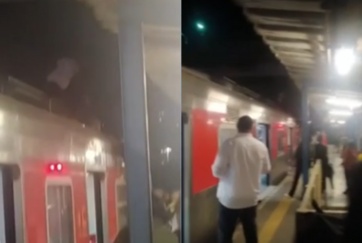 SP: Homem morre eletrocutado ao subir em trem