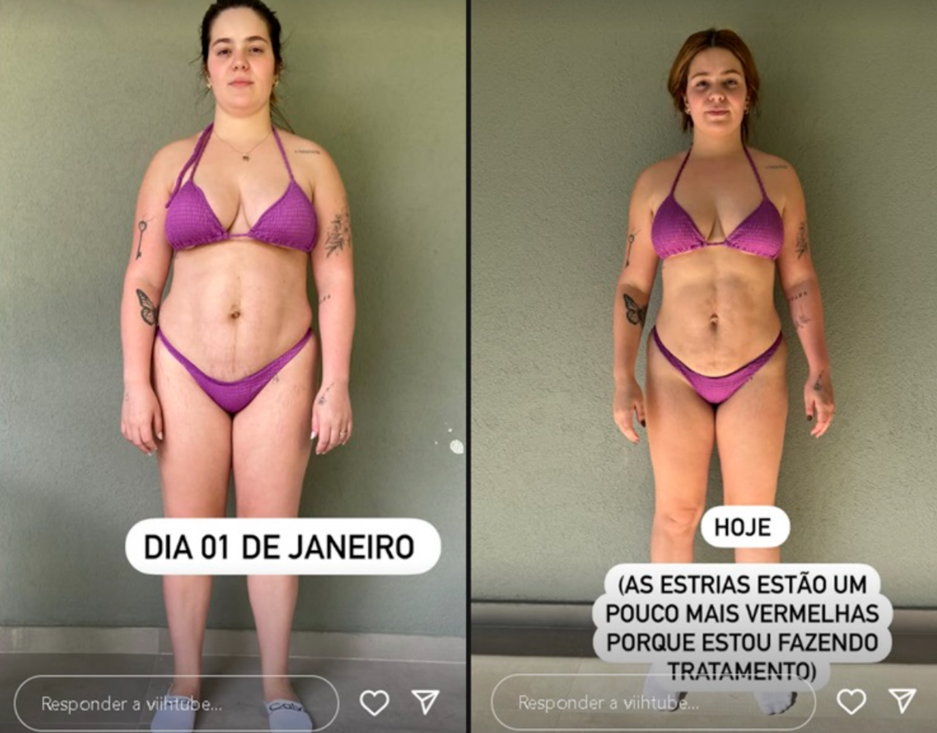 Viih Tube emagrece 15 kg com treinos e dieta e mostra antes e depois nas redes - reprodução Instagram