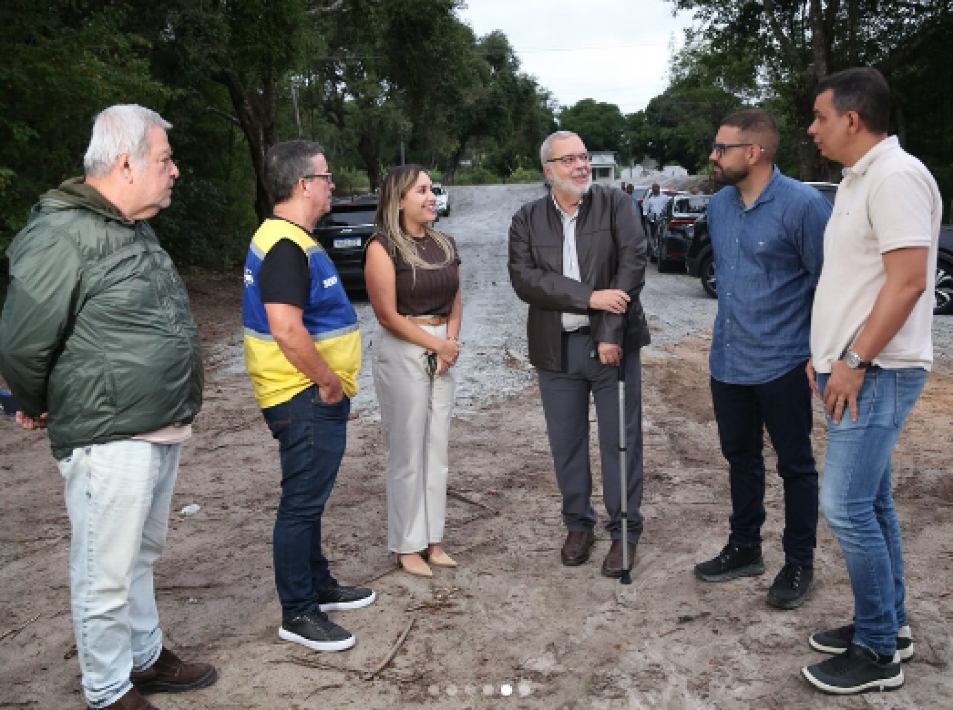 Inaugura&ccedil;&atilde;o da nova ilumina&ccedil;&atilde;o das RJs 132 e 102, no distrito de Praia Seca - Reprodu&ccedil;&atilde;o/Rede social 
