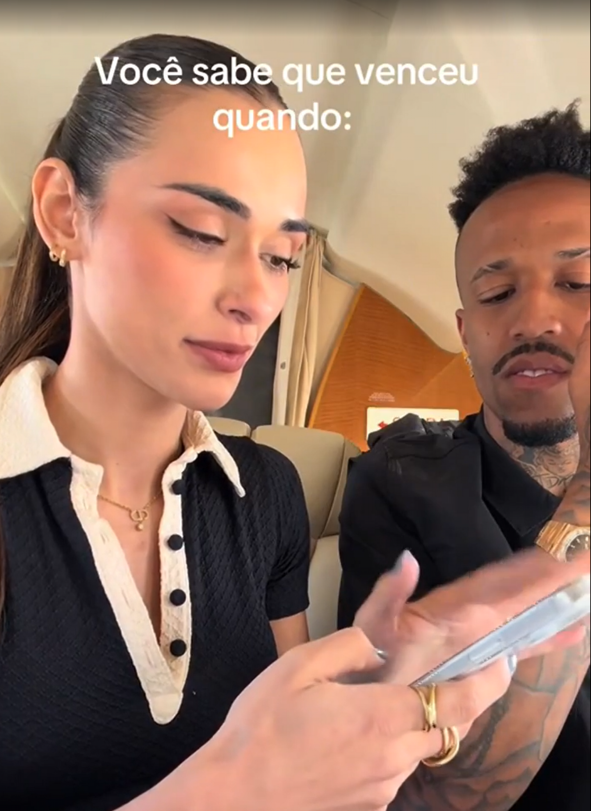 Tainá Castro testa redes sociais de Éder Militão e reação surpreende seguidores - reprodução TikTok