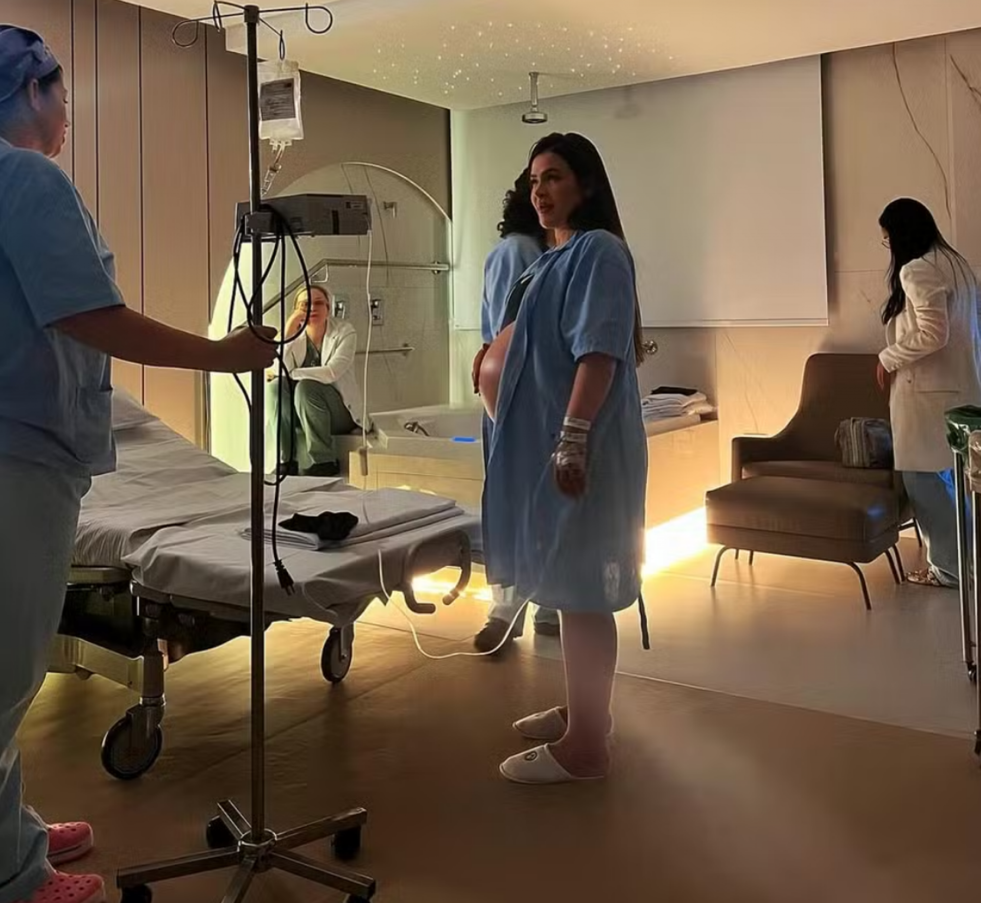 Yudi Tamashiro mostra esposa indo dar à luz o primeiro filho, Davi Yudi - reprodução Instagram