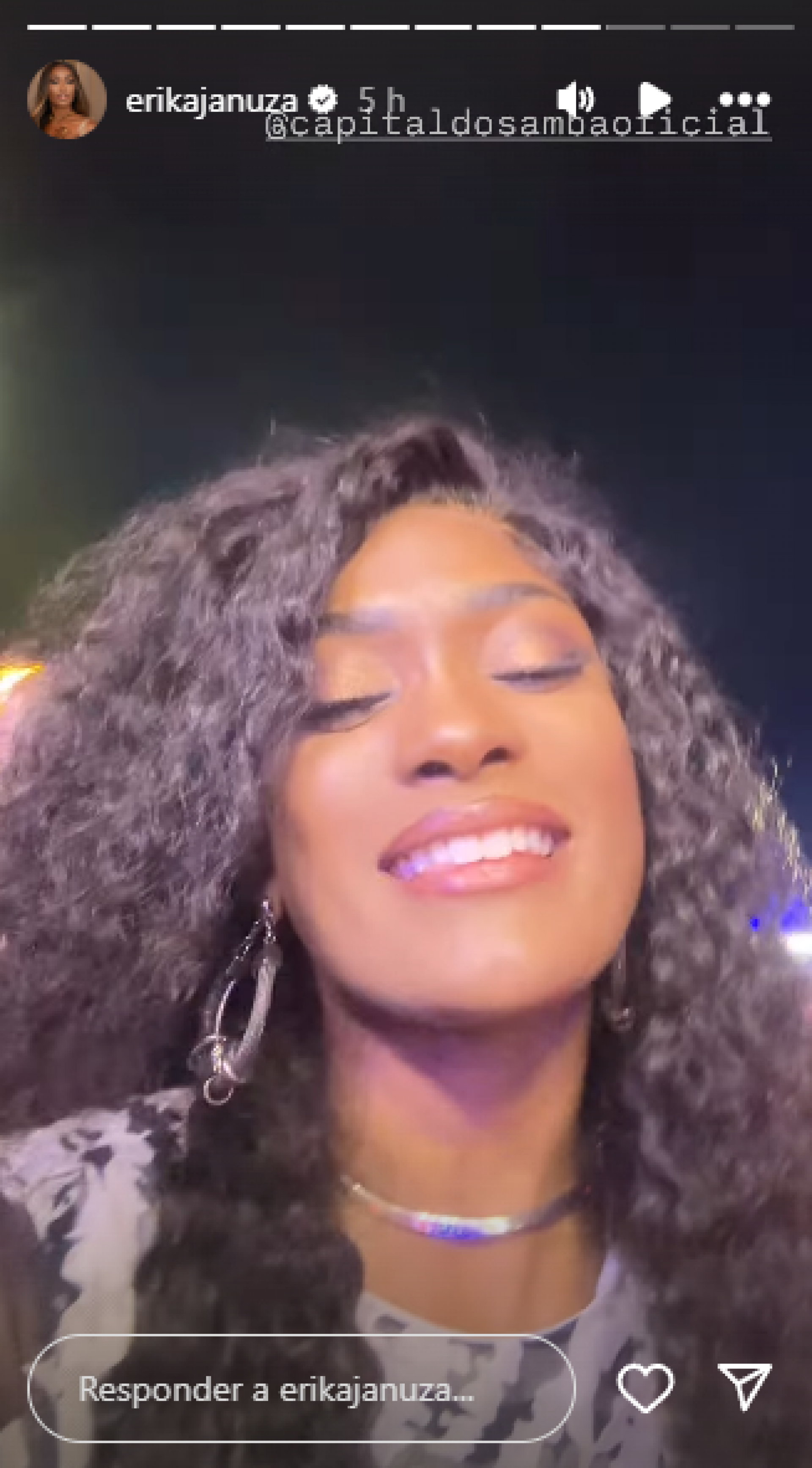 Erika Januza - Reprodução de vídeo / Instagram