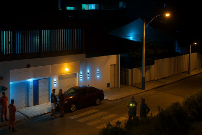 Moto e carro se colidem na Cehab 