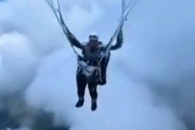 Vídeo: Homem sobrevive após ser lançado acidentalmente a 8,5 mil metros com parapente