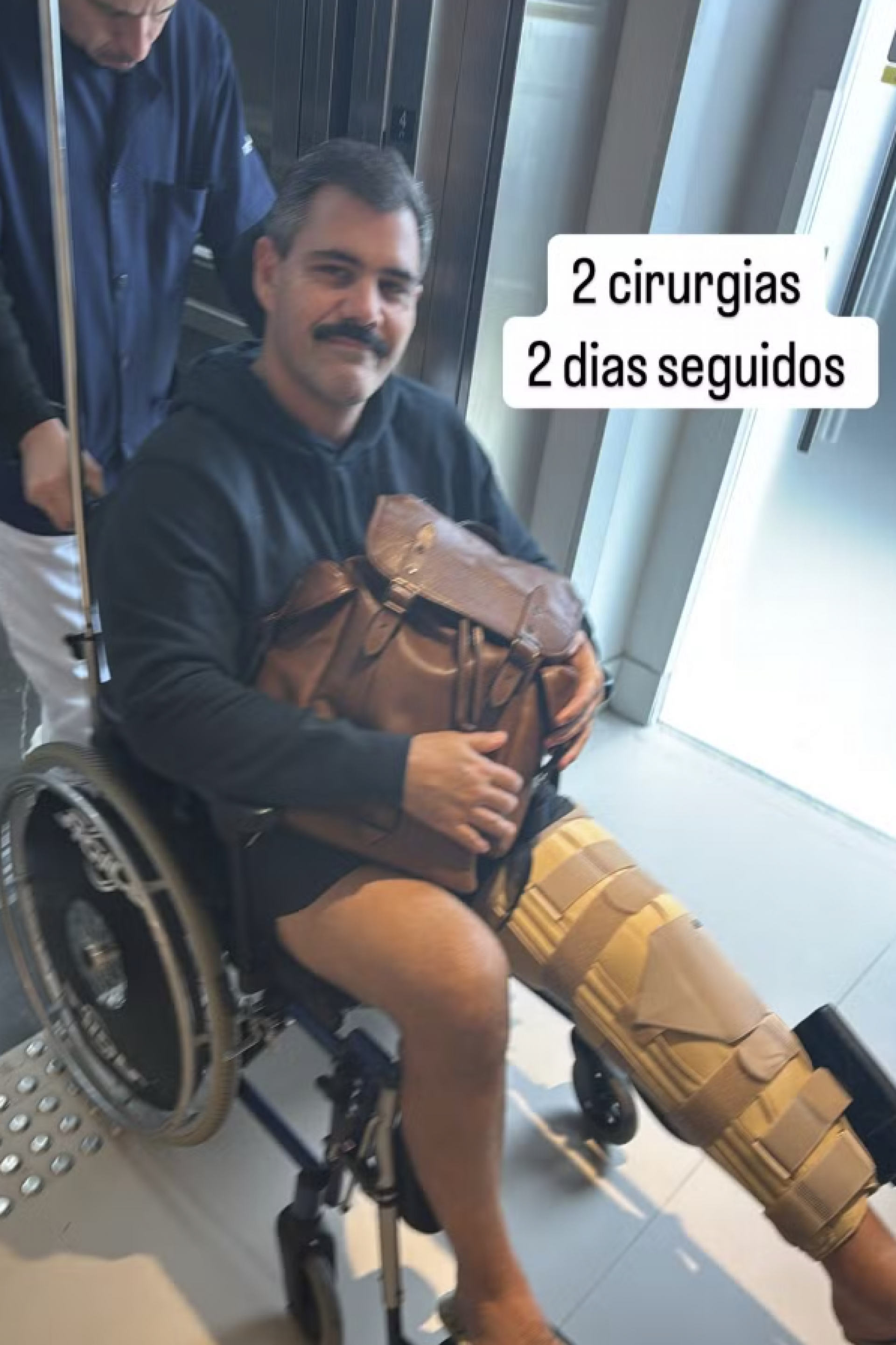 Letícia Cazarré mostra Juliano em recuperação após queda e duas cirurgias seguidas - reprodução Instgram