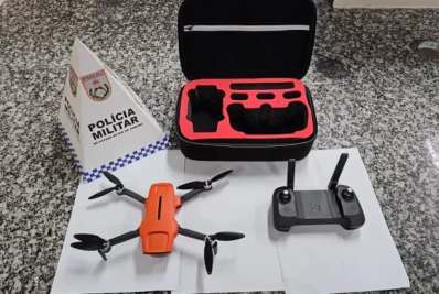 Homem é preso com drone usado para monitorar viaturas da PM em Cabo Frio