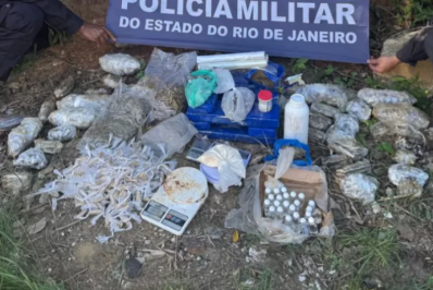 Polícia apreende drogas avaliadas em R$ 70 mil em área de mata em Búzios
