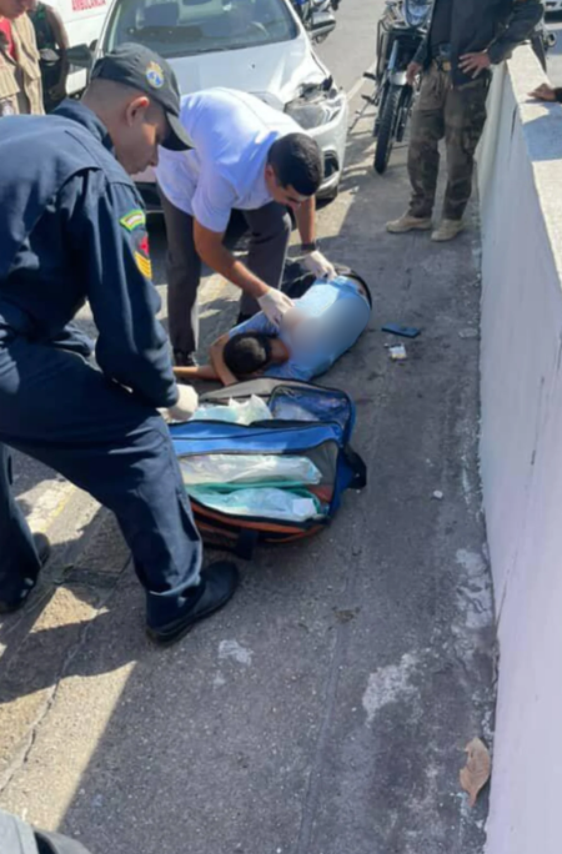 Um motorista de aplicativo tentou evitar um assalto e acabou baleado - Reprodução / Redes Sociais