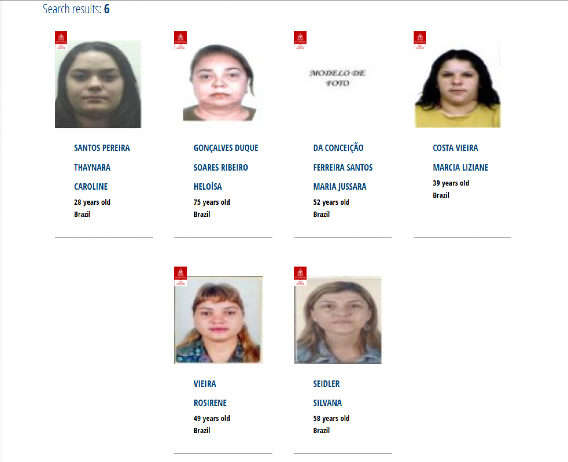 Até fim da manhã desta sexta-feira, Carla Zambelli não aparecia no sistema  - Site da Interpol