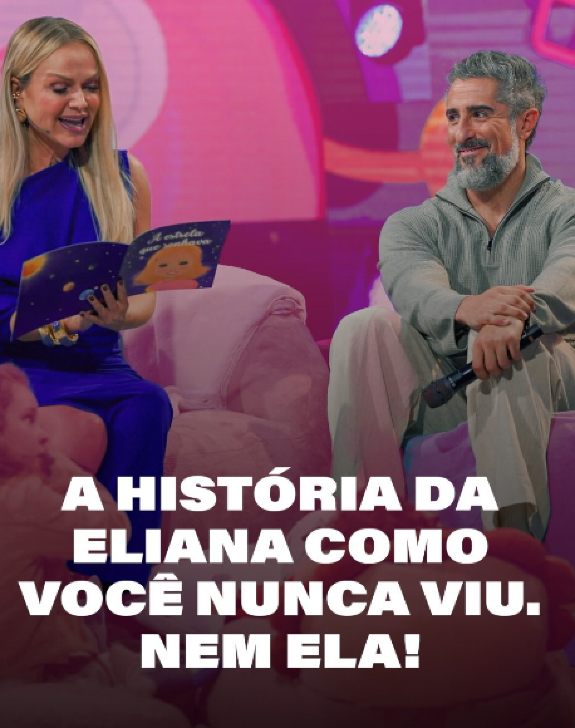 Eliana se comove com homenagem dos filhos no palco do Caldeirão com Mion - reprodução Instagram