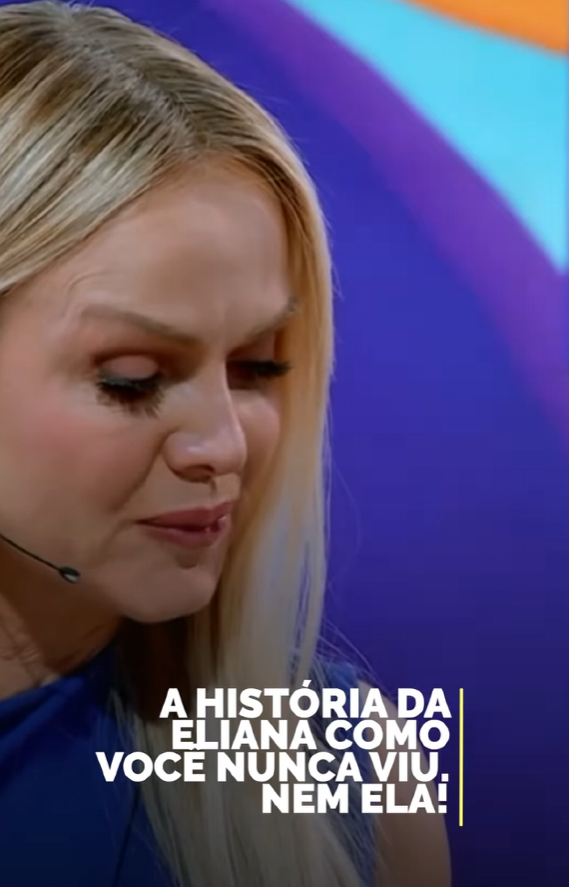 Eliana se comove com homenagem dos filhos no palco do Caldeirão com Mion - reprodução Instagram
