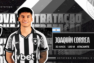 Botafogo anuncia a contratação do atacante Joaquín Correa