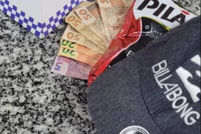 Homem é identificado por câmeras e detido após furto em drogaria no centro de Cabo Frio