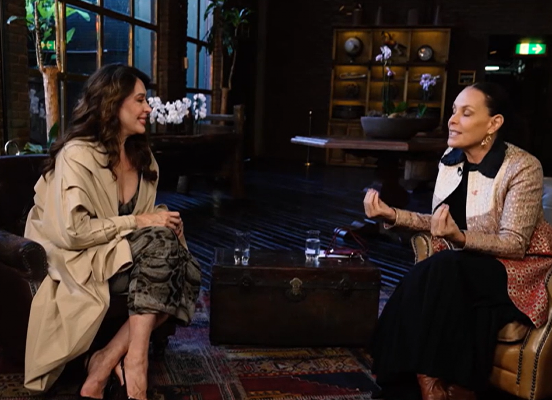 Claudia Raia durante o 'Domingo Espetacular' - Reprodução de vídeo