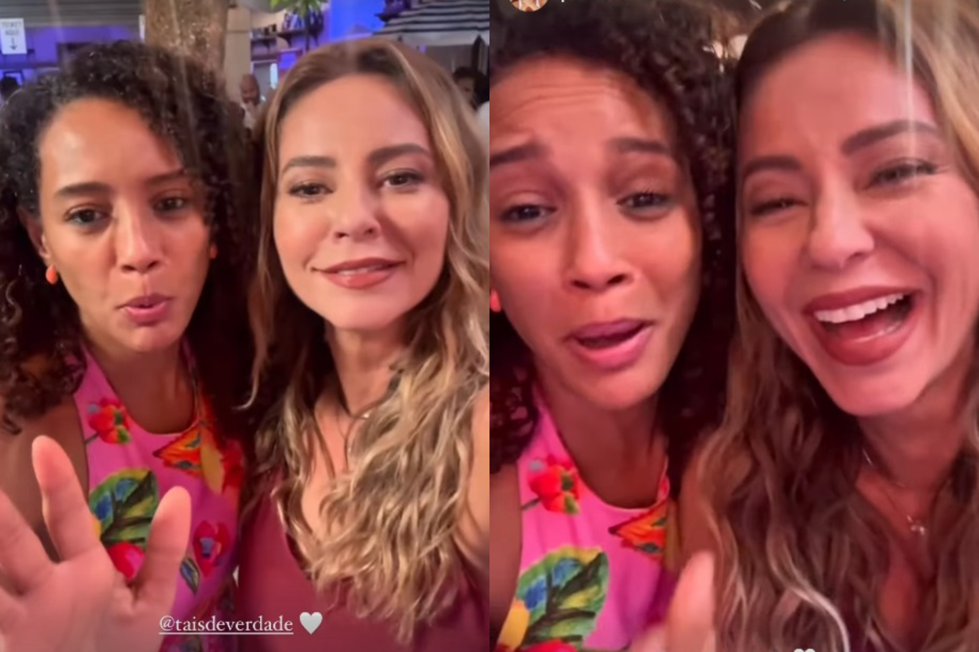 Taís Araujo e Paolla Oliveira mostram bastidores do duelo de samba em 'Vale Tudo' - Reprodução Instagram