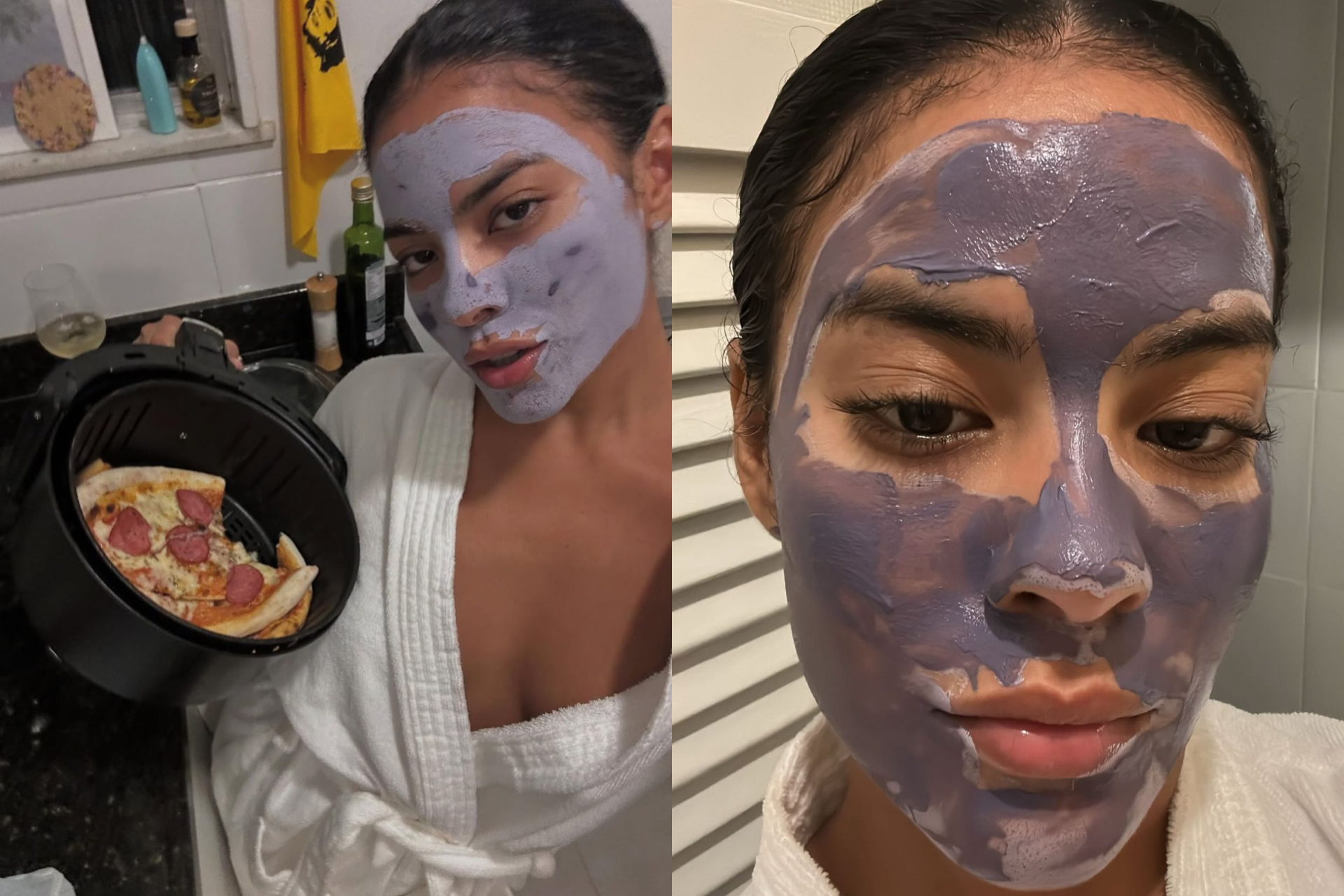 Bella Campos mostra cuidados com a pele enquanto prepara pizzas - Reprodução Instagram