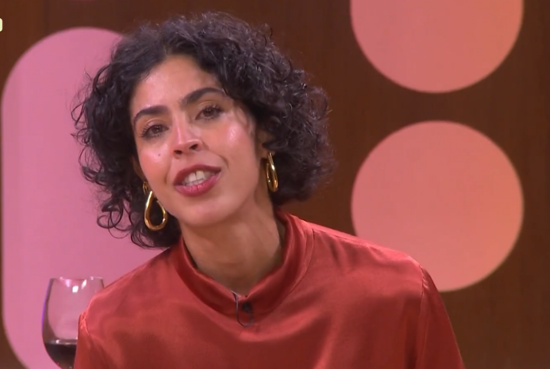 Bela Gil durante o 'Saia Justa', do GNT - Reprodução de vídeo