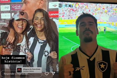 Famosos comemoram vitória do Botafogo 