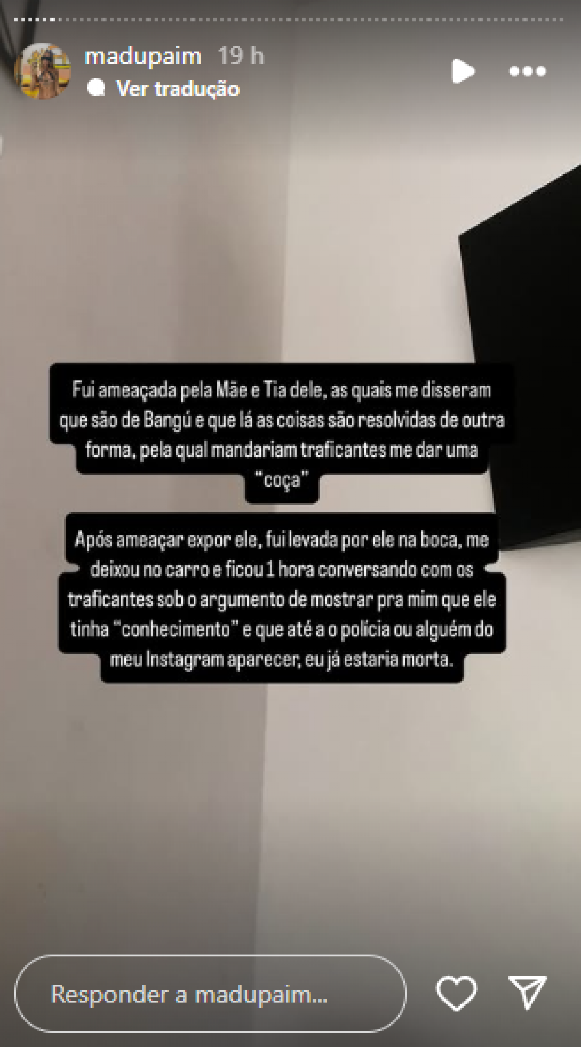 Ex-namorada de MC Estudante, Madu Paim expõe ameaças e agressões do rapper: 'Predador de mulheres' - Reprodução / Instagram