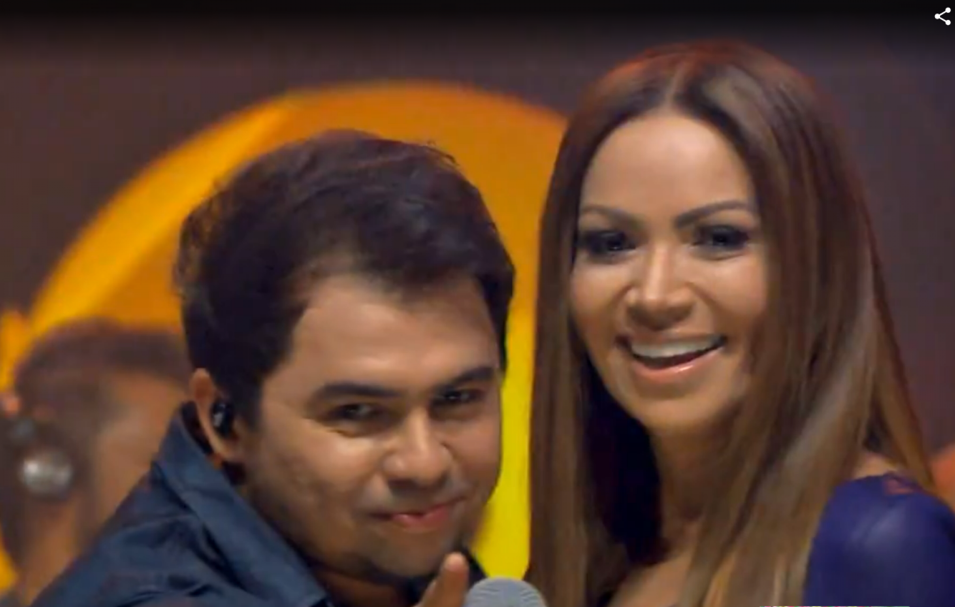 Xand Avião e Solange Almeida - Reprodução de vídeo / TV Globo