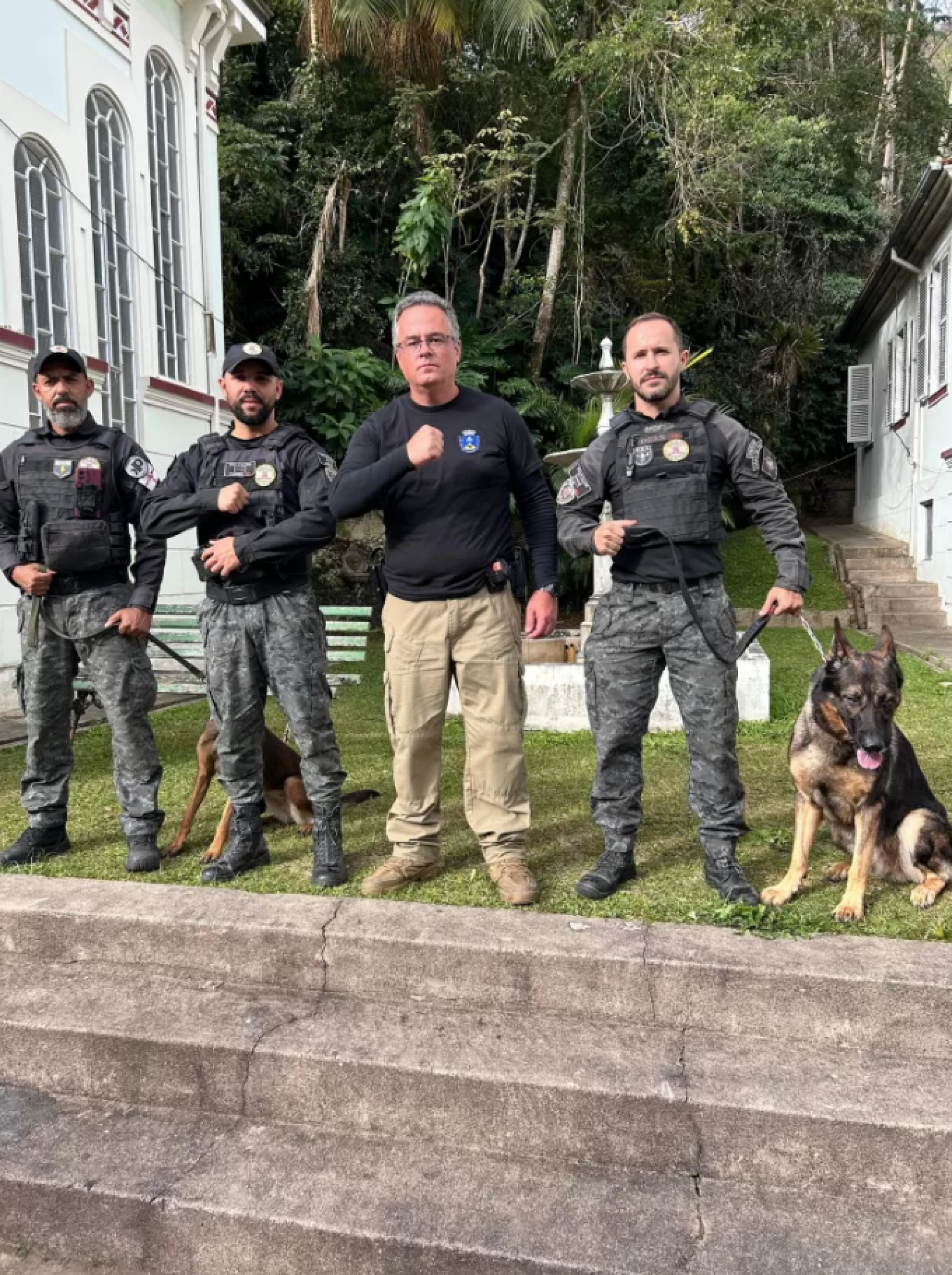C&atilde;es da Guarda passam por treinamento - Ascom