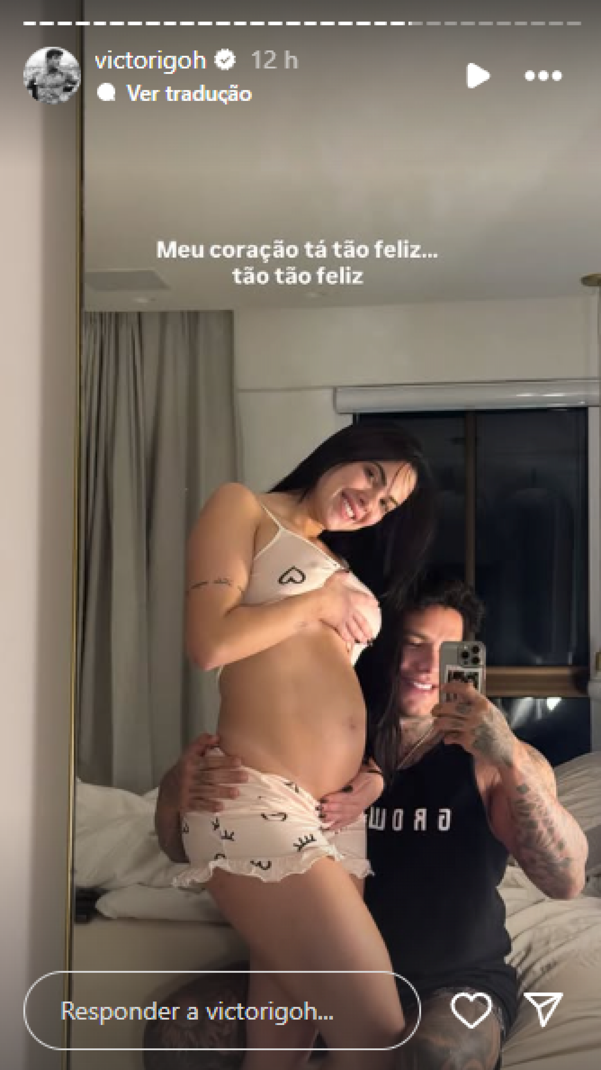 Emily Garcia e Victor Igoh anunciam gravidez - Reprodução / Instagram