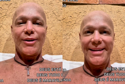 Em casa após quimioterapia, cantor Netinho comemora recuperação