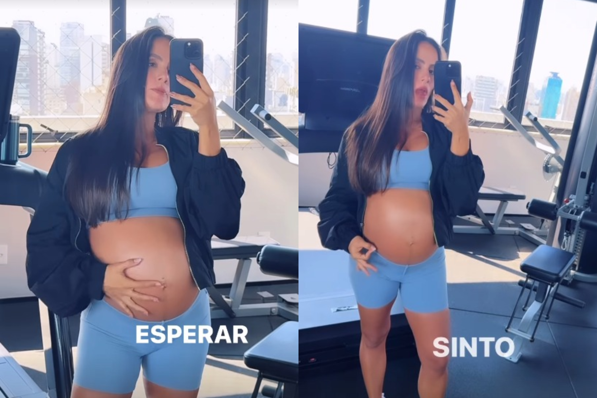 Carol Peixinho exibe barrigão de grávida  - Reprodução Instagram