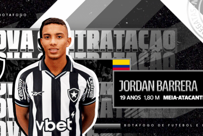 Botafogo oficializa a contratação do colombiano Jordan Barrera