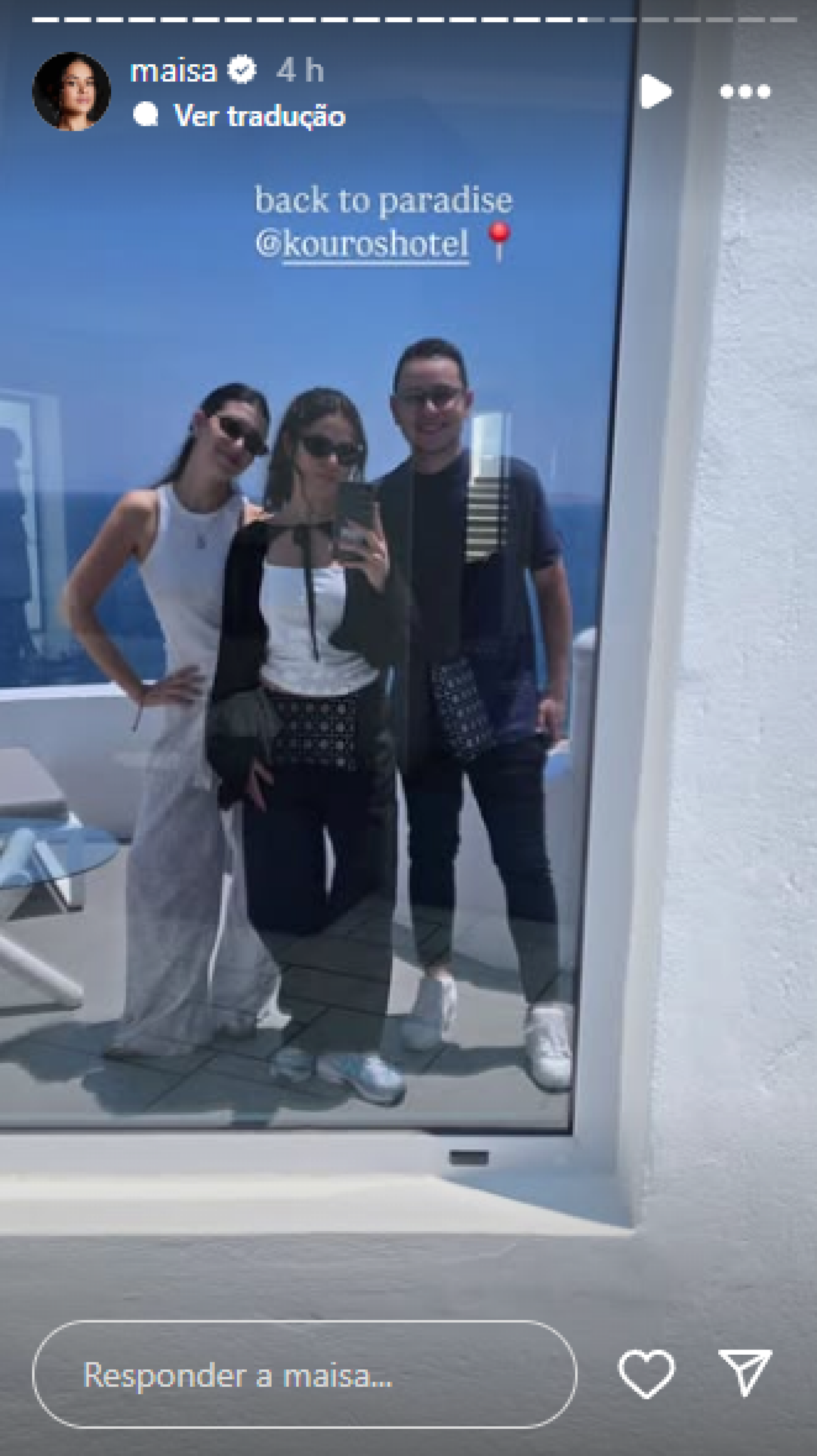 Maisa viaja para Grécia com os amigos Julia Rabelo e Guilherme Oliveira - Reprodução / Instagram