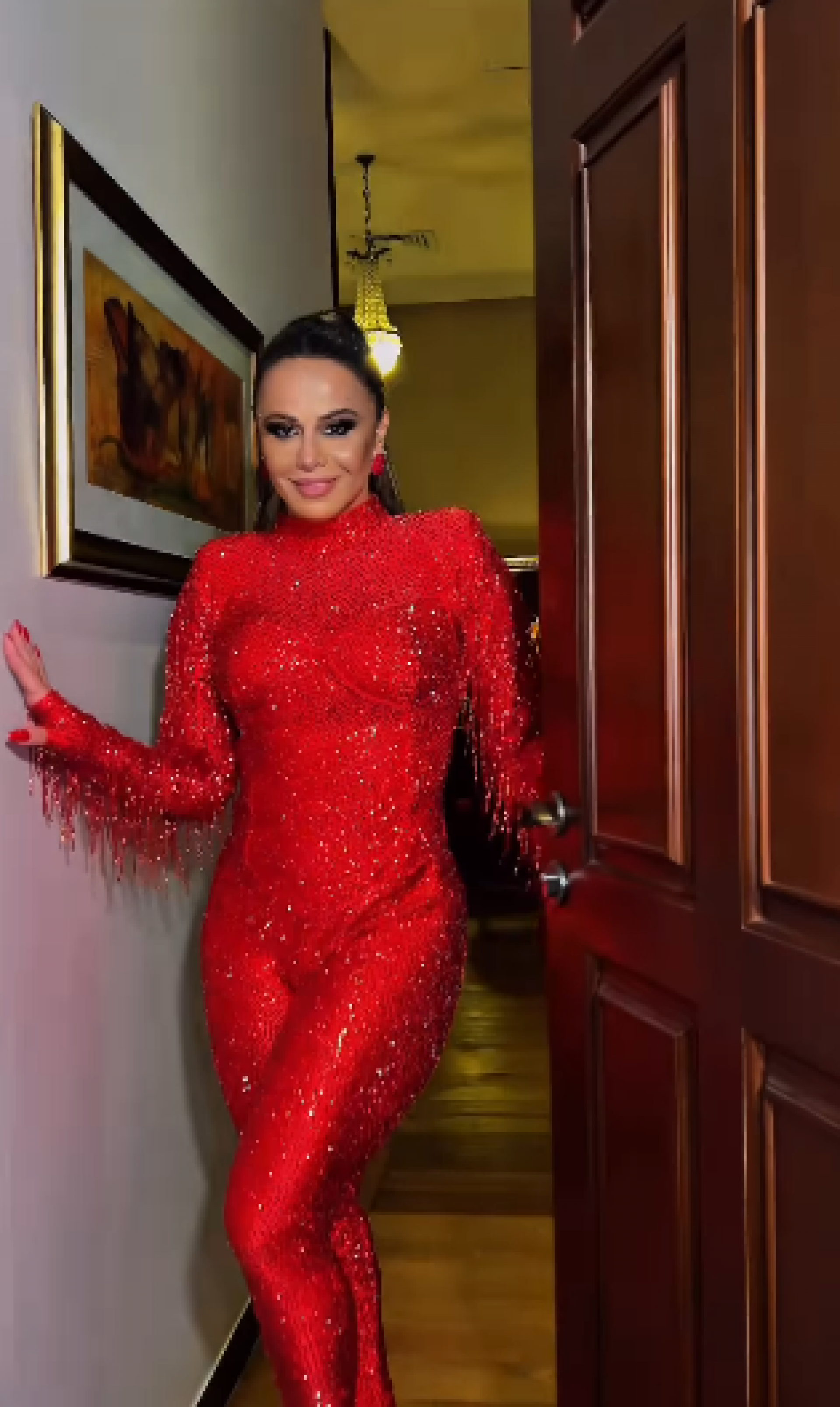 Viviane Araujo participa do 'Salgueiro Convida', na noite deste sábado (19) - Reprodução de vídeo / Instagram