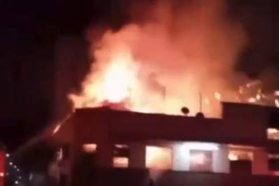 Vídeo: Incêndio de grandes proporções atinge o Mercadão de Piracicaba, em SP