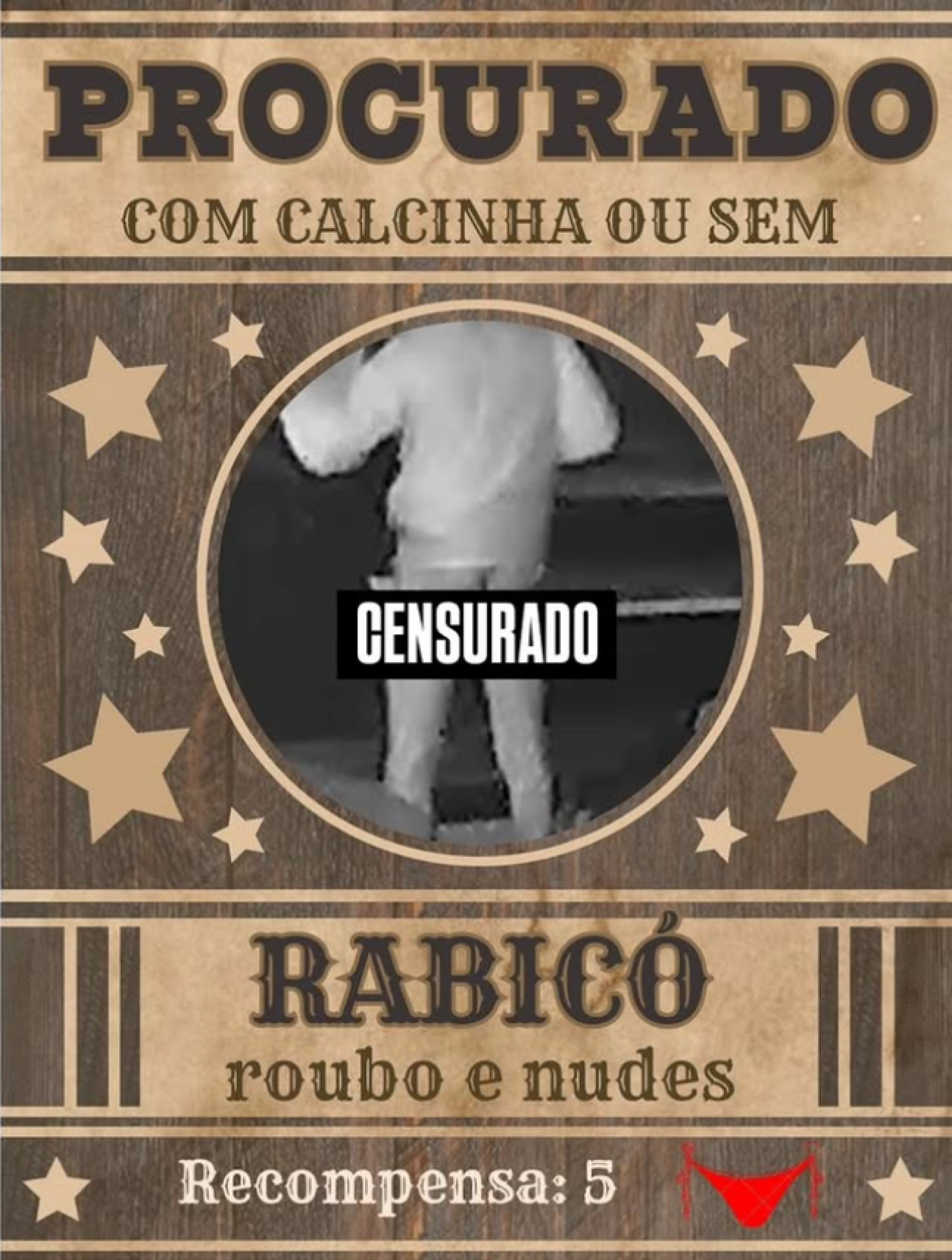 Ladr&atilde;o furtou a loja vestindo apenas uma calcinha e uma camisa - Reprodu&ccedil;&atilde;o/Redes Sociais